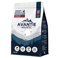 Avantie Holistic Sensitive Сухой корм для кошек с чувствительным пищеварением, 2 вида мяса с клюквой