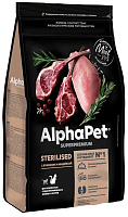 AlphaPet Superpremium Sterilised Сухой корм для стерилизованных кошек, Ягненок и Индейка