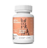 PetActive Витаминно-минеральный комплекс для собак, укрепление зубов и костей 80 гр