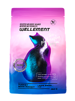 Wellement Сухой корм для кошек крупных пород, Индейка и Кролик