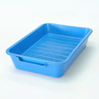 Homecat Туалет для кошек с сеткой на ножках (синий) 37*27*8см