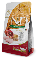 Farmina N&D Ancestral Grain Neutered Adult Chicken&Pomegranate Сухой корм для стерилизованных кошек, Курица и Гранат