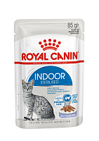Royal Canin Indoor Sterilised Влажный корм для кошек живущих в помещении, в желе 85 гр