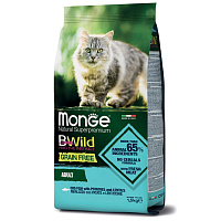 Monge Cat BWild Grain Free Сухой корм для кошек, Треска