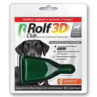 Rolf Club 3D Капли от блох и клещей для собак весом 40-60кг