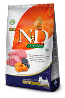 Farmina N&D Pumpkin Adult Mini Lamb, Pumpkin&Blueberry Сухой корм для собак мелких пород, Ягненок, Тыква и Черника