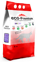 ECO Premium Наполнитель комкующийся древесный, Лаванда 5л/1.9 кг