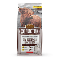 Деревенские лакомства Холистик Премьер Сухой корм для кошек, для поддержки иммунитета, Говядина