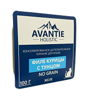 AVANTIE Корм консервированный для кошек, в желе, филе Курицы с Тунцом