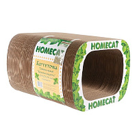 Homecat Когтеточка - тоннель Кошачья радость (гофрокартон) малая 29.5*22.5*35см