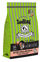 ZooRing Kitten Turkey&Wild Berries Сухой корм для котят, Индейка и Лесные ягоды