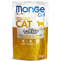 Monge Cat Grill Влажный корм для стерилизованных кошек, Итальянская Курица