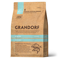 Grandorf Dog White Fish Mini Сухой корм для взрослых собак мелких пород, Белая рыба