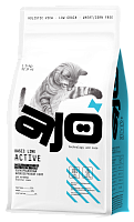 AJO Cat Аctive Сухой низкозерновой корм для активных кошек, Индейка
