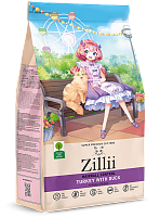 Zillii Hairball Control Для взрослых кошек, контроль образования комочков шерсти в желудке, Индейка и Утка