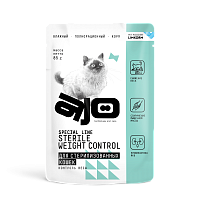 AJO Cat Sterile Weight Control Влажный корм для стерилизованных кошек, контроль веса