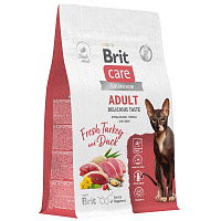 Brit Care Cat Adult Delicious Taste сухой корм для взрослых привередливых кошек, с индейкой и уткой