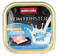 Animonda Vom Feinsten Adult + Milkies Влажный корм для кошек, Курица и Молочная начинка