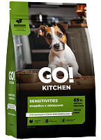 GO! KITCHEN SENSITIVITIES Сухой корм беззерновой для собак и щенков с чувствительным пищеварением с индейкой и овощами