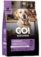 Go! Kitchen Carnivore Grain Free Сухой корм беззерновой для пожилых собак всех пород, Четыре вида Мяса