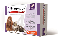 Inspector Quadro Tabs таблетки от внешних внутренних паразитов для кошек и собак 8-16кг, 4 таб