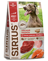 Sirius Сухой корм для собак, Мясной рацион