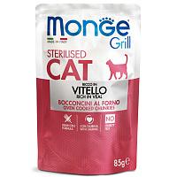 Monge Cat Grill Влажный корм для стерилизованных кошек, Итальянская Телятина