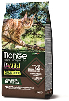 Monge PFB Cat BWild Grain Free Сухой корм для крупных кошек, мясо Буйвола