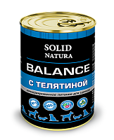 Solid Natura Balance Влажный корм для щенков, Телятина