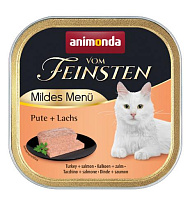 Animonda Vom Feinsten Mildes Menu Влажный корм для стерилизованных кошек, Индейка и Лосось