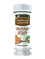 Деревенские лакомства Мыльные пузыри с экстрактом Кошачьей мяты, 45мл