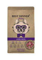 Best Dinner Holistic Adult Sensible Hypoallergenic Small&Mini Сухой гипоаллергенный корм для собак мелких пород, Ягненок и Базилик