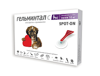 Гельминтал С spot-on для щенков весом до 10 кг капли на холку 0,4 мл
