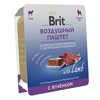 Brit Premium Воздушный паштет для взрослых собак мелких пород с чувствительным пищеварением, Ягненок