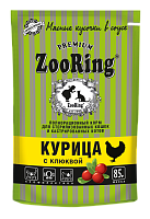 ZooRing Влажный корм для стерилизованных кошек, сочные кусочки в соусе, Курица с клюквой
