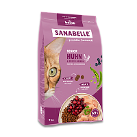 Sanabelle Senior Poultry Сухой корм для пожилых кошек, Птица