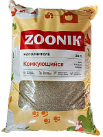 Зооник Наполнитель комкующийся, Без запаха, Бентонит 20л