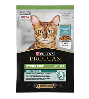 Purina Pro Plan Sterilised Feline with Ocean Fish Влажный корм для кошек, Океаническая рыба в желе