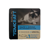 Tomcraft Влажный корм полнорационный для стерилизованных кошек, нежный паштет, Форель