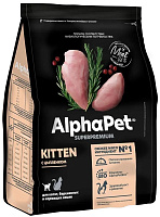 AlphaPet Superpremium Kitten Сухой корм для котят, беременных и кормящих кошек, Цыпленок