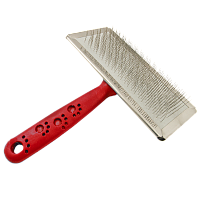 Зооник Пуходерка для собак металлическая большая без капли