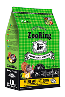 ZooRing Mini Adult Dog Сухой корм для взрослых собак мелких пород, Индейка, Рис, Груша с глюкозамином и хондроитином