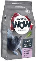 AlphaPet WOW Superpremium Сухой корм для кошек, Утка и Потрошки