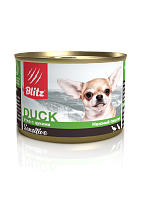Blitz Sensitive Adult Dog Small Влажный корм для собак мелких пород, паштет, Утка и Цукини