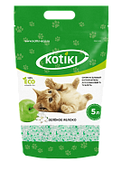 Kotiki Наполнитель для кошачьего туалета "Зеленое яблоко", силикагелевый 5л