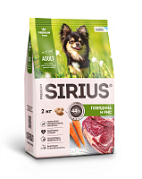 Sirius Сухой корм для собак малых пород, Говядина и Рис