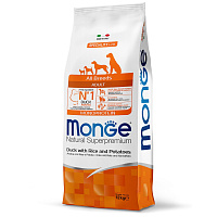 Monge Dog Speciality Сухой корм для собак всех пород, Утка, Рис и Картофель