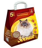 Зооник Наполнитель впитывающий, Без запаха, цеолит 5л