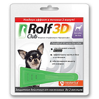 Rolf Club 3D Капли от блох и клещей для собак весом до 4кг