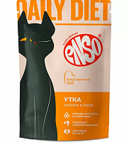 ENSO DAILY DIET Влажный корм для кошек для профилактики МКБ кусочки в соусе с уткой